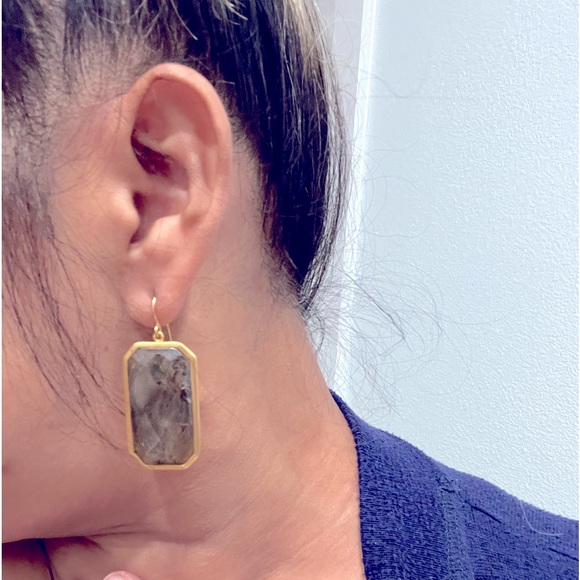 Vintage Earrings RL long mirror style !stylish & Stunning¡ - Picture 9 of 11